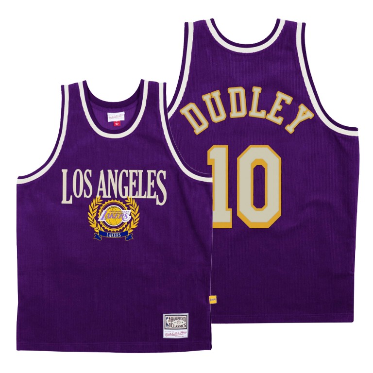 Men's Los Angeles Lakers Jared Dudley #10 NBA Council Hardwood Classics Fashion Edition Purple Basketball Jersey ABC7883SA